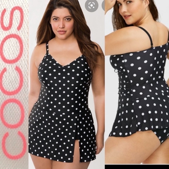New CoCos Polkadot one piece Swimsuit Size 24 - Picture 9 of 9